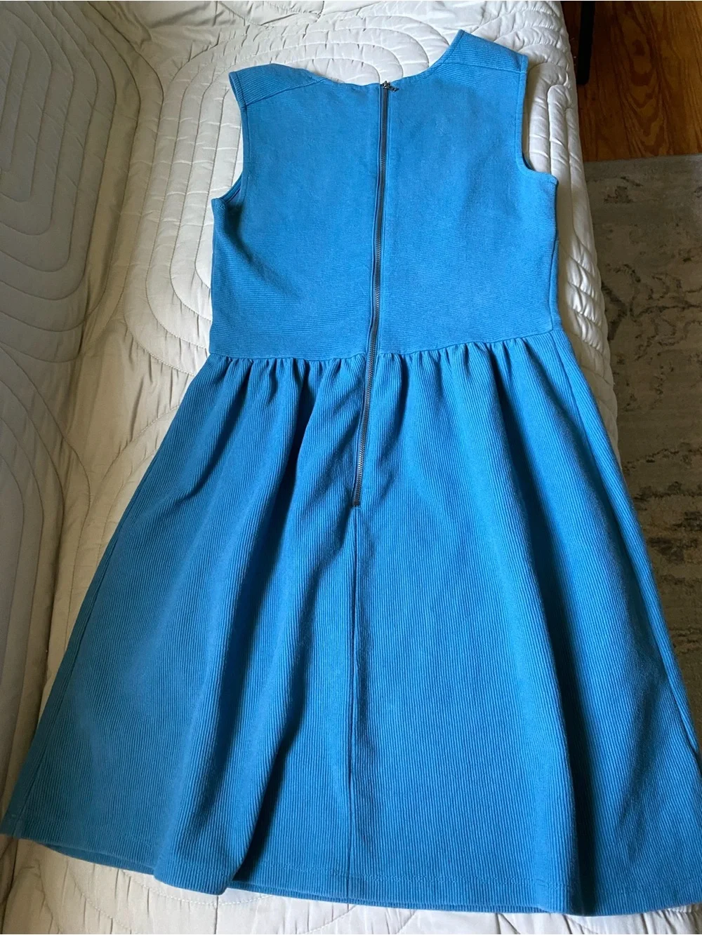 LOFT Girls Blue Sleeveless Fit-and-Flare Dress